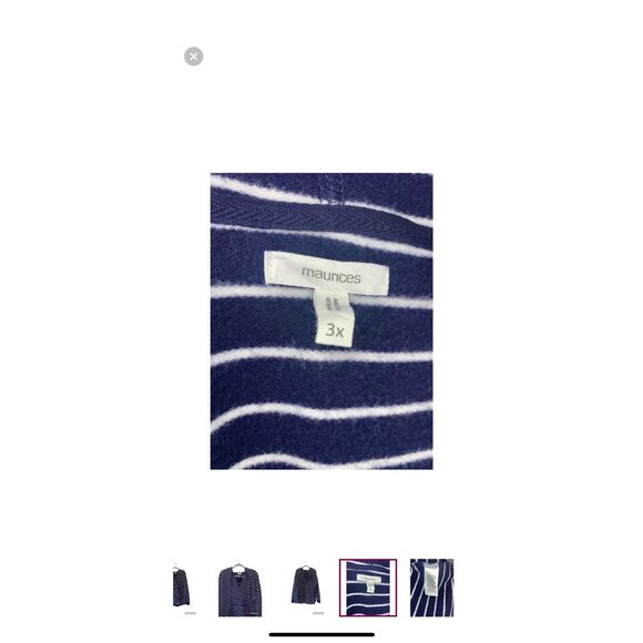 Maurices Pullover Drawstring Tie Sweatshirt Women’s Hoodie Size 3X - Picture 4 of 6